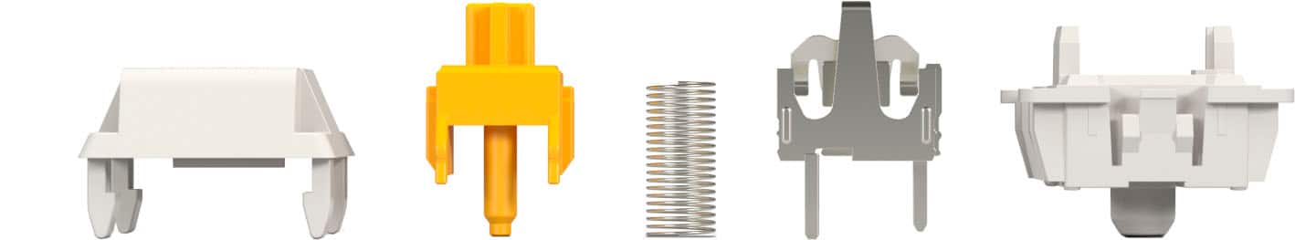 Alt View 16. Glorious - Lubed Mechanical Keyboard 3-pin Hot Swappable Switches (36x) - Panda.