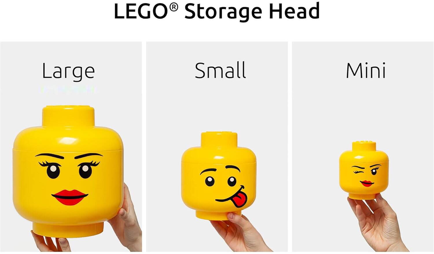 LEGO® Storage Head

Large  
Small  
Mini