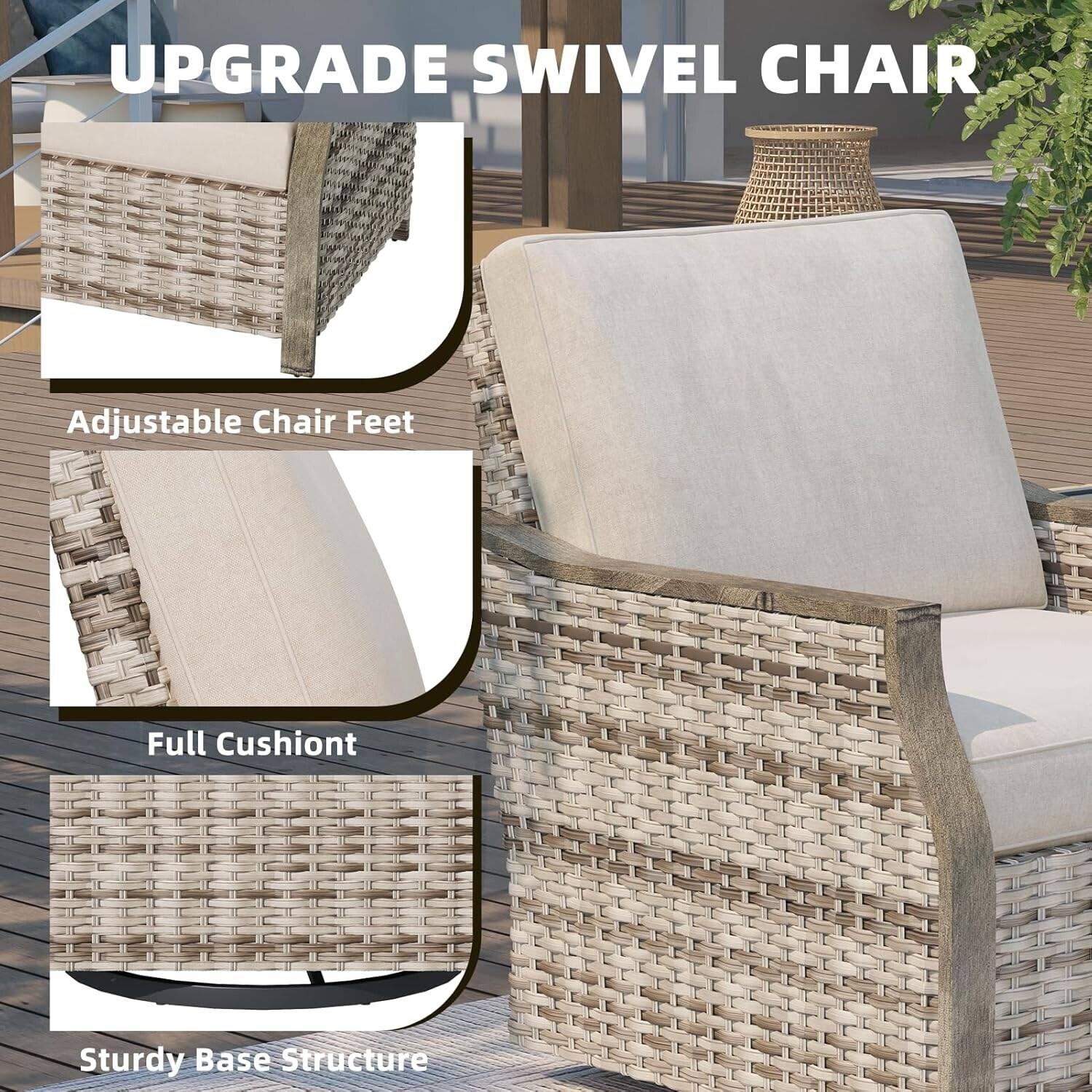 UPGRADE SWIVEL CHAIR

- Adjustable Chair Feet
- Full Cushion
- Sturdy Base Structure