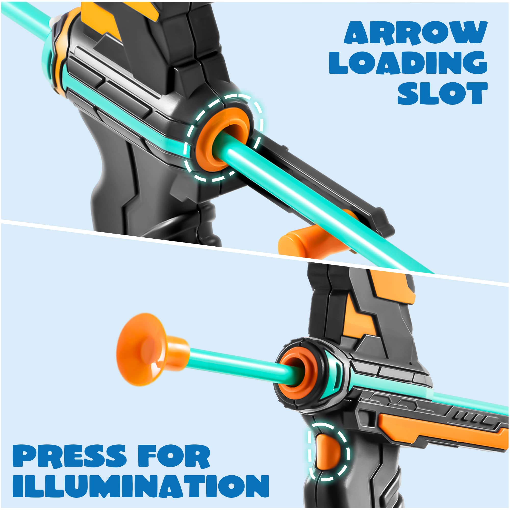 ARROW LOADING SLOT  
PRESS FOR ILLUMINATION