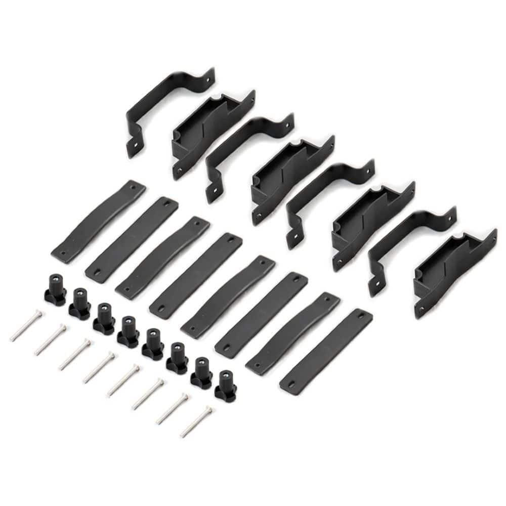 Saris - MHS Cargo Roof Attachment Kit - Roof Rack Adapter for MHS Cargo Basket System Accessory - Carbon Black