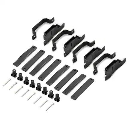 Front. Saris - MHS Cargo Roof Attachment Kit - Roof Rack Adapter for MHS Cargo Basket System Accessory - Carbon Black.