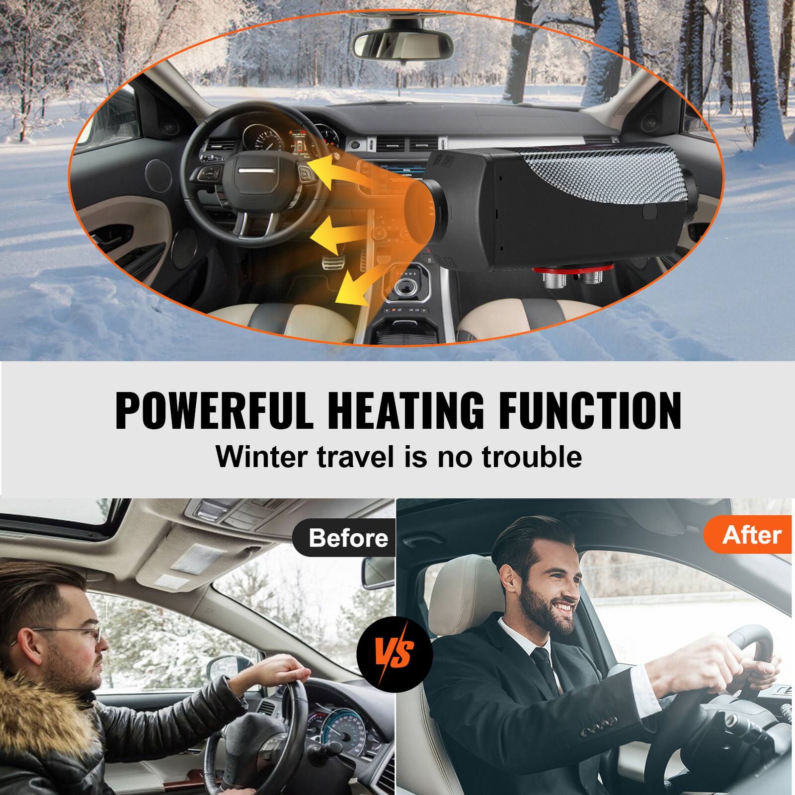 POWERFUL HEATING FUNCTION  
Winter travel is no trouble