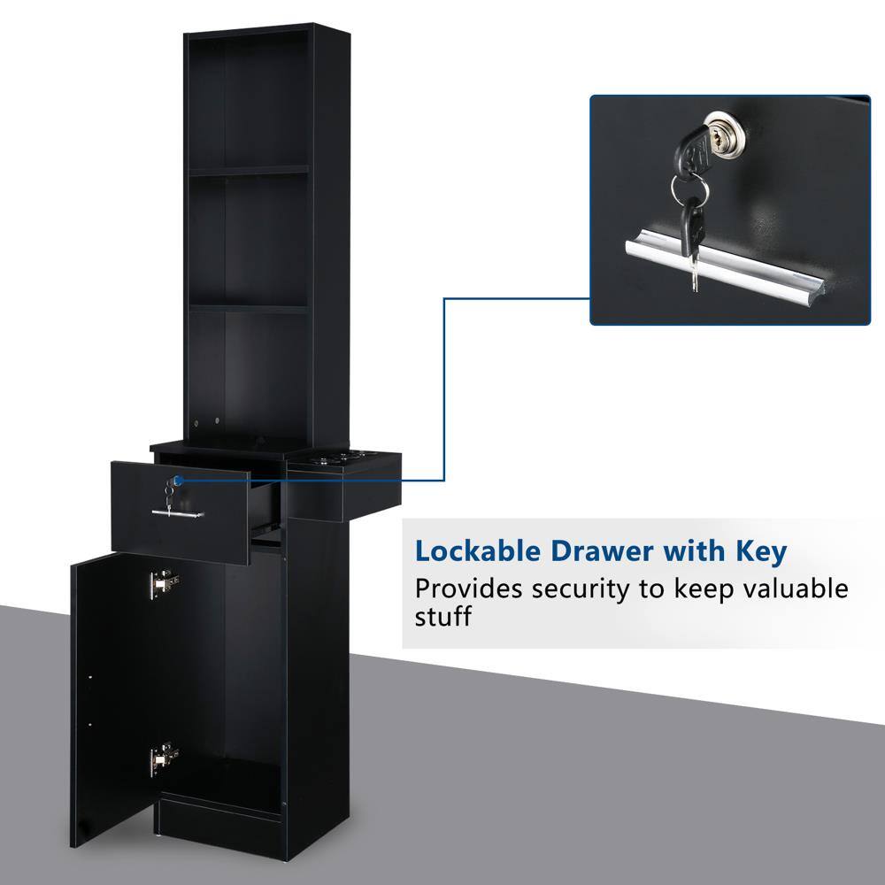 Lockable Drawer with Key  
Provides security to keep valuable stuff