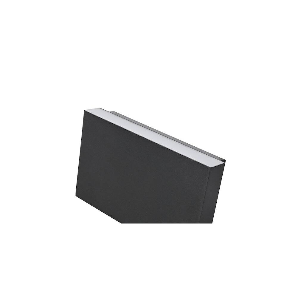 Alt View 1. Elegant Lighting - Colter 8.5 inch Outdoor Wall Sconce in Black - Black.