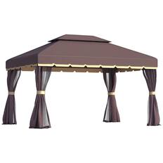 Front. Outsunny - Patio Gazebo - Coffee.