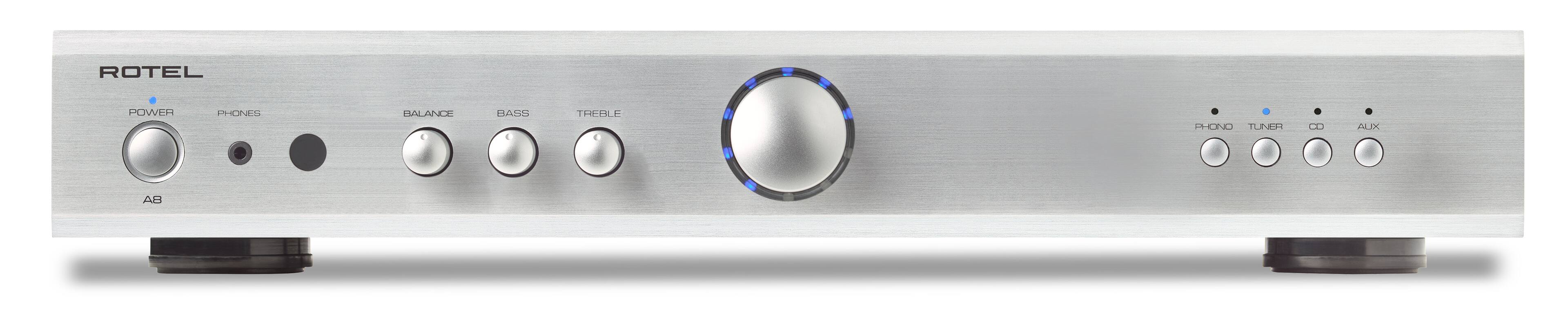 Rotel - A8 30W 2-Ch Integrated Stereo Amplifier - Silver