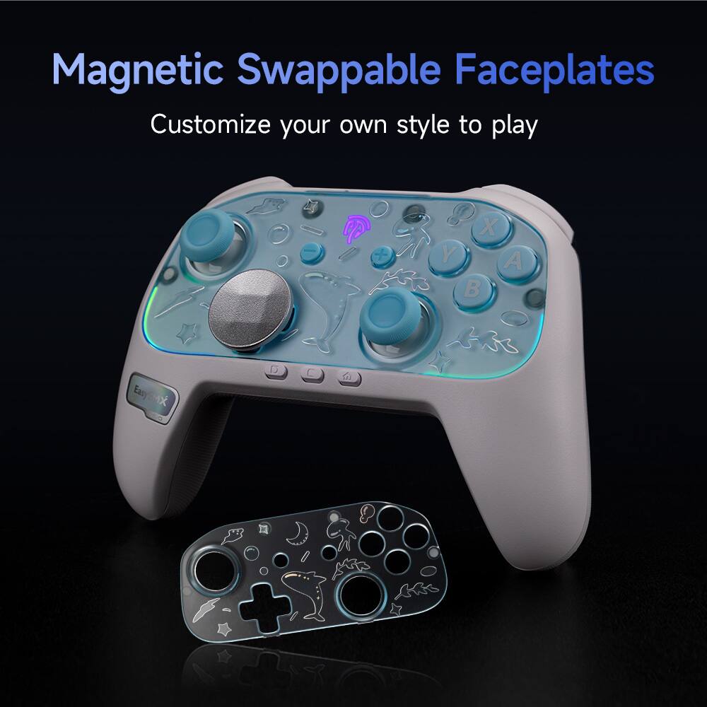 Magnetic Swappable Faceplates  
Customize your own style to play
