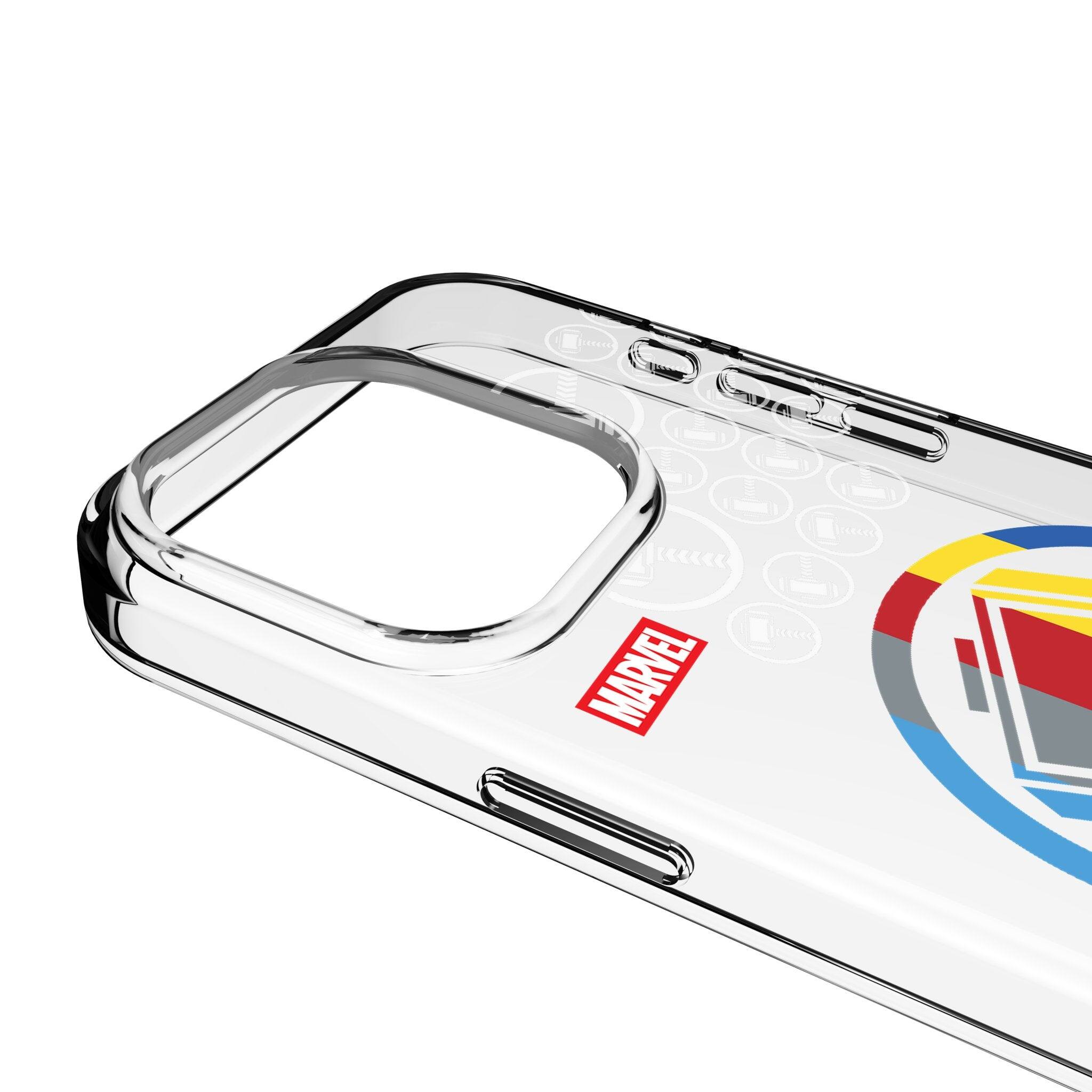 Left. Keyscaper - Marvel Sigil Clear Phone Case - Apple iPhone 13 Mini - Thor.