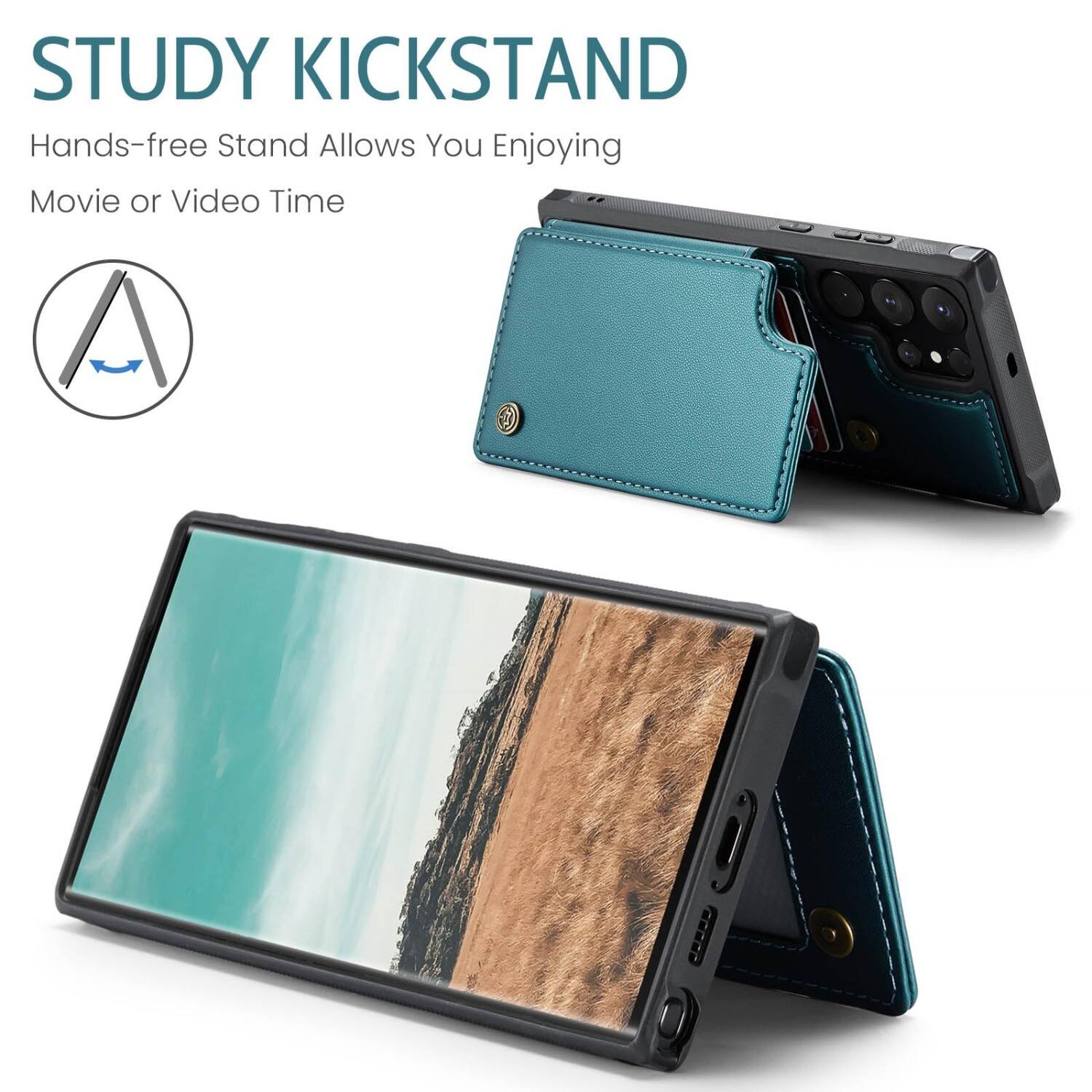 STUDY KICKSTAND  
Hands-free Stand Allows You Enjoying Movie or Video Time
