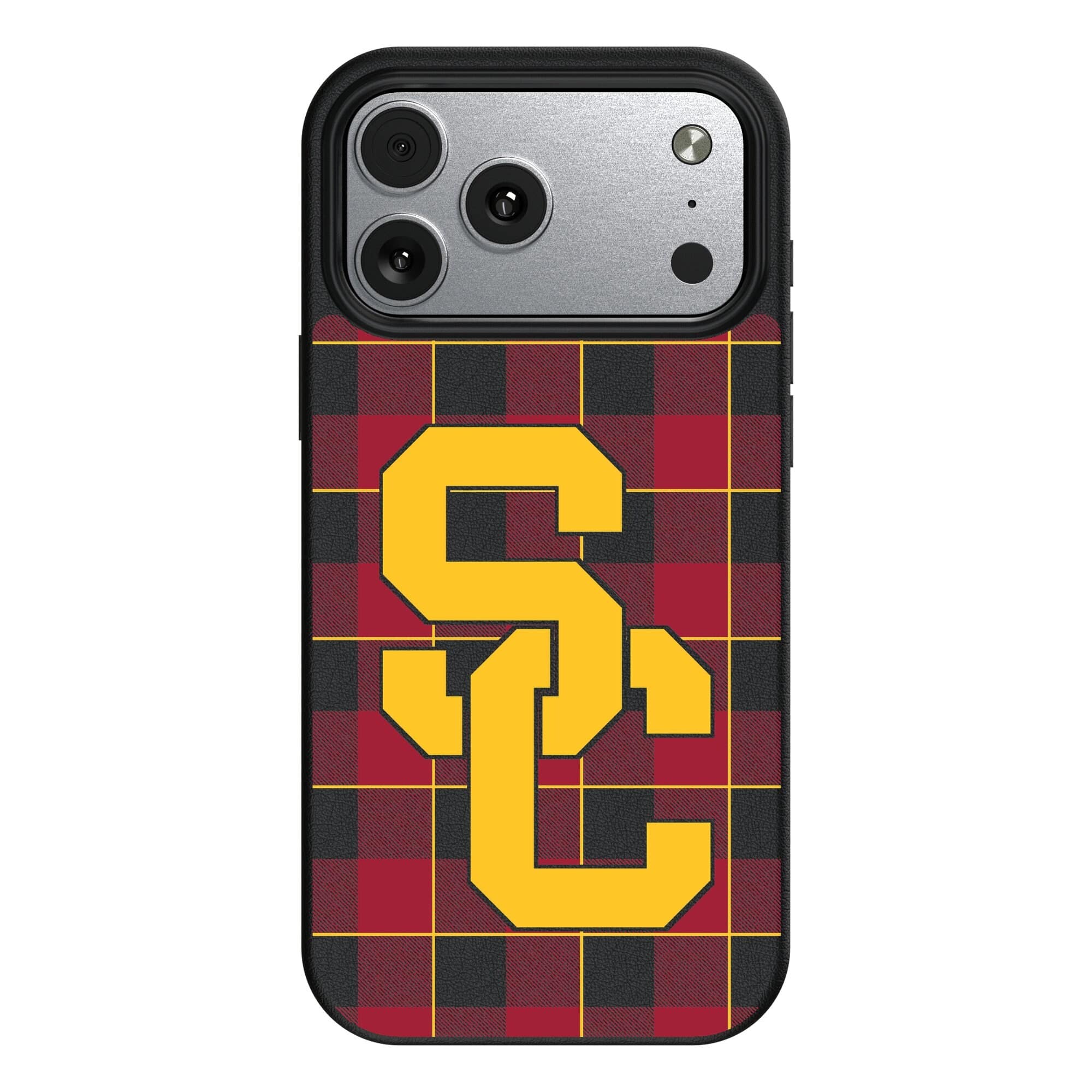 Keyscaper - NCAA - USC Trojans Plaid Magnetic Bump iPhone Case - 17 Pro - Black price history on PriceWatchPro