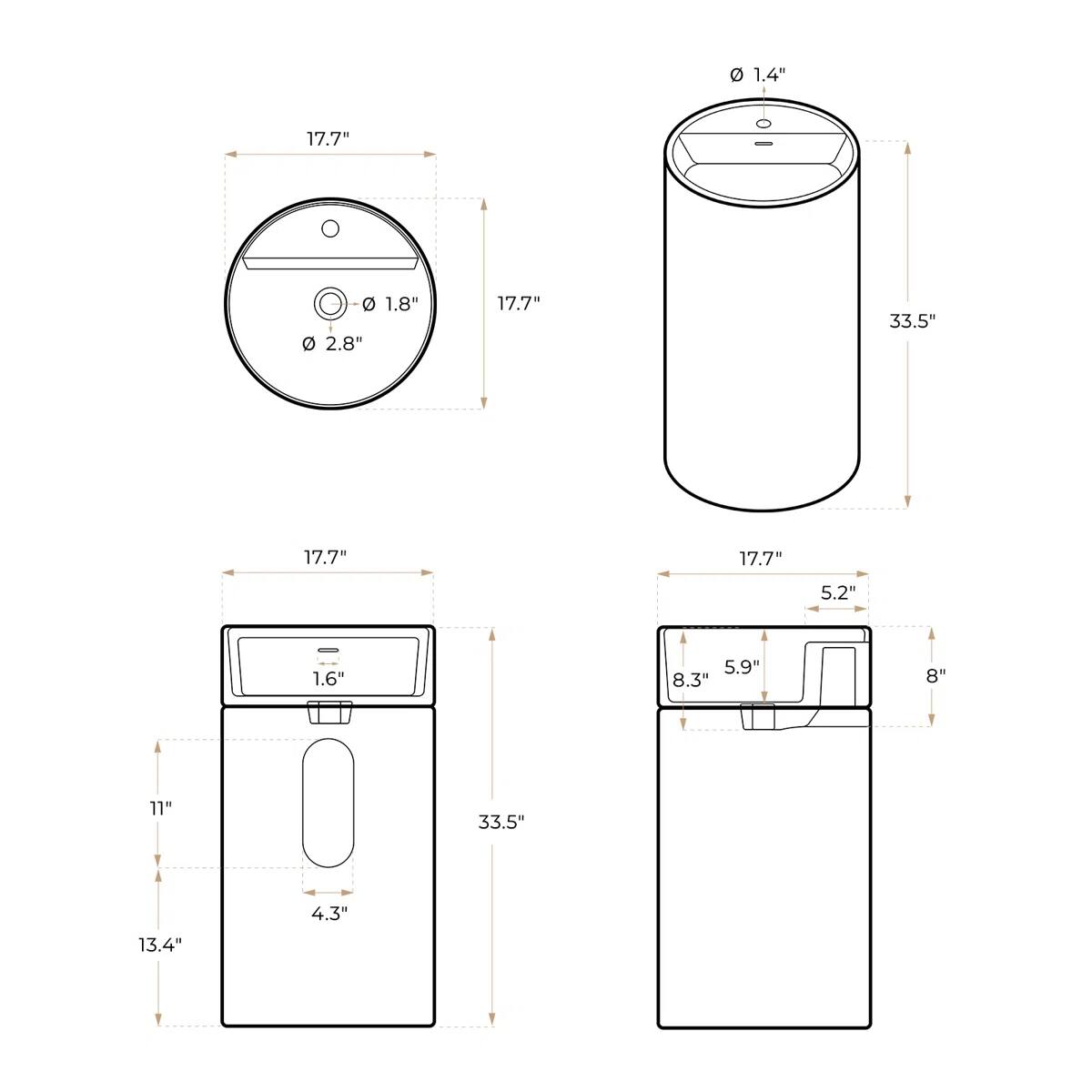 1.4" 17.7" 1.8" 2.8" 17.7" 33.5" 17.7" 17.7" 5.2" 1.6" 5.9" 8.3" 8" 11" 33.5" 13.4" 4.3"