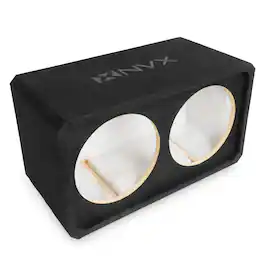 NVX - NE122S Dual 12" Sealed 3/4" MDF Subwoofer Enclosure