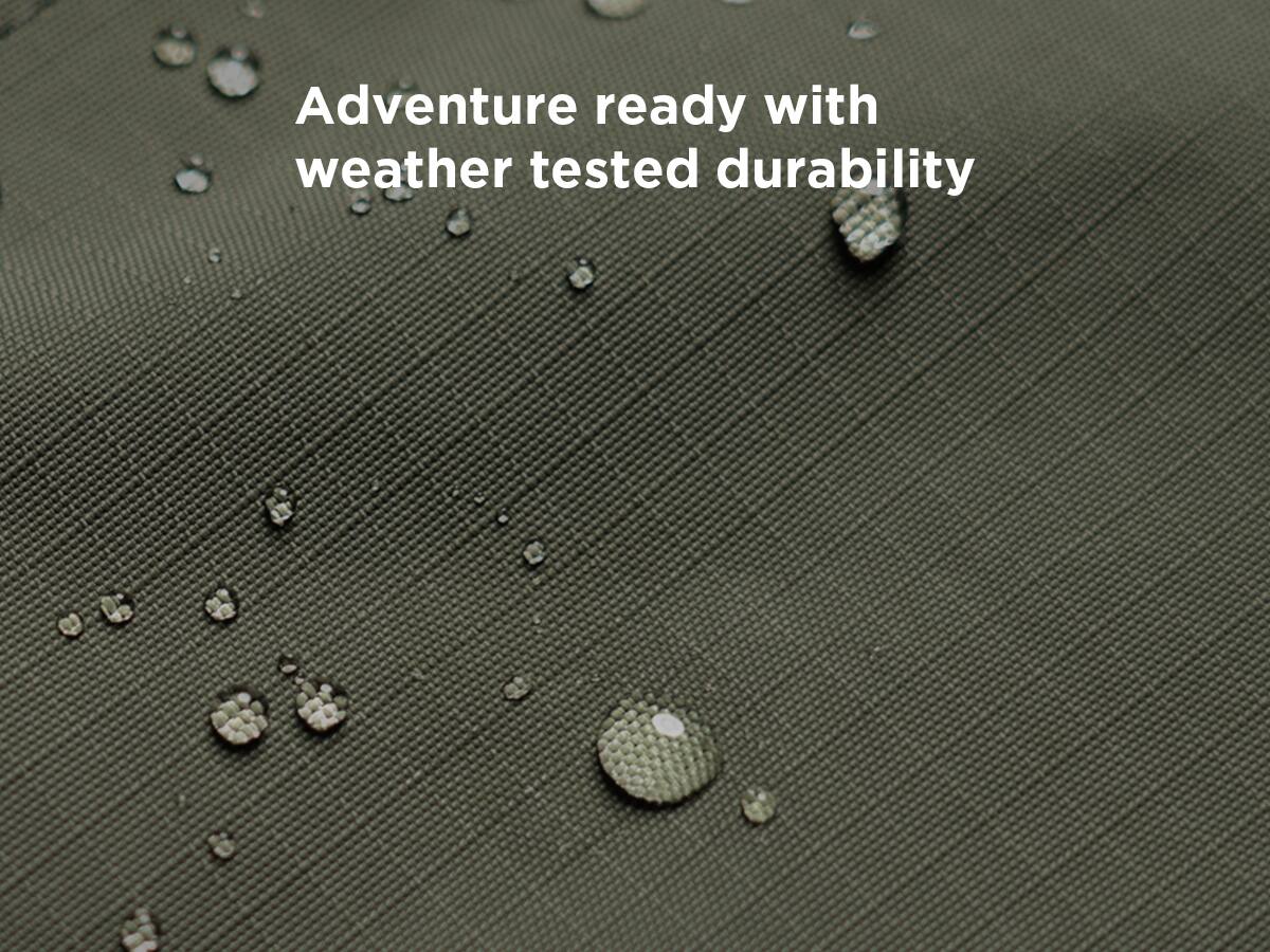 Adventure ready with weather tested durability