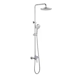 Boyel Living - Shower Set Brass SUS304 2-Function 10-Inch ABS Top Spray 3-Function Handheld cUPC - Chrome