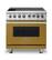 Front. Viking - 5 Series 5.6 Cu. Ft. Freestanding Electric Induction Range - Golden Hour.