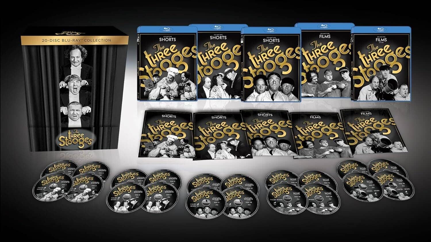 The Three Stooges 20-Disc Blu-ray Collection  - BLU-RAY
