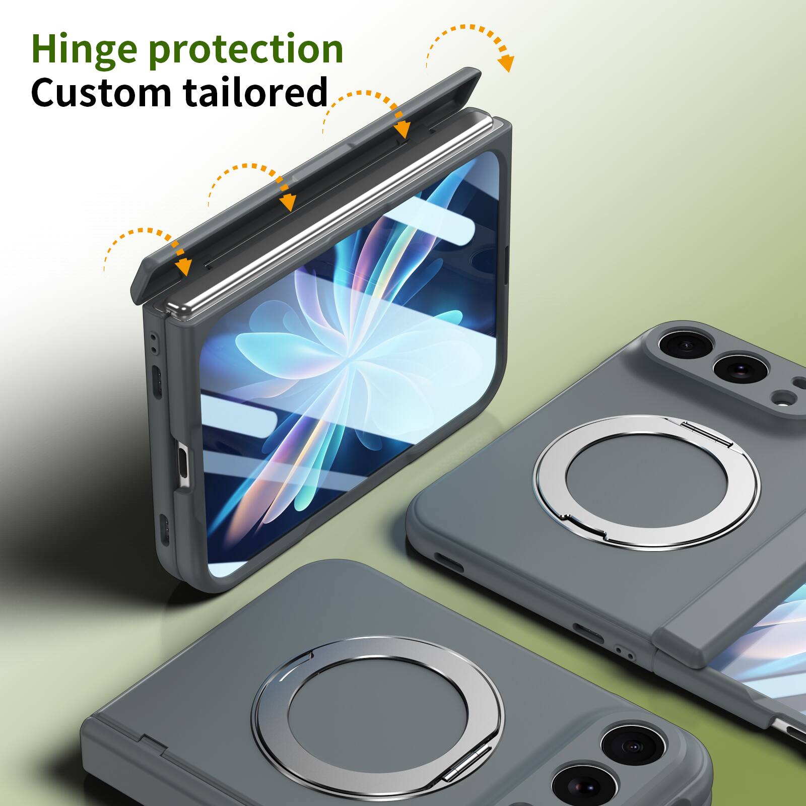 Hinge protection  
Custom tailored