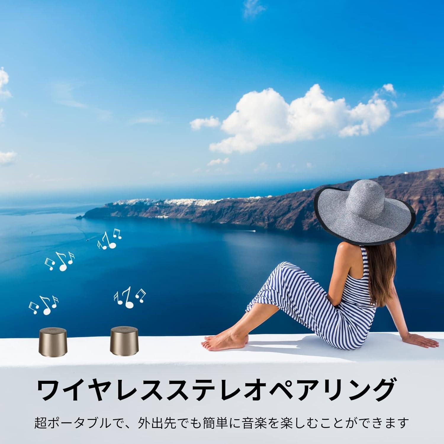 Alt View 2. Stamp n Camp - TWS Portable Wireless Speaker with Built in Mic and Play 2 Speakers Together Speaker Bluetooth Computer - default.