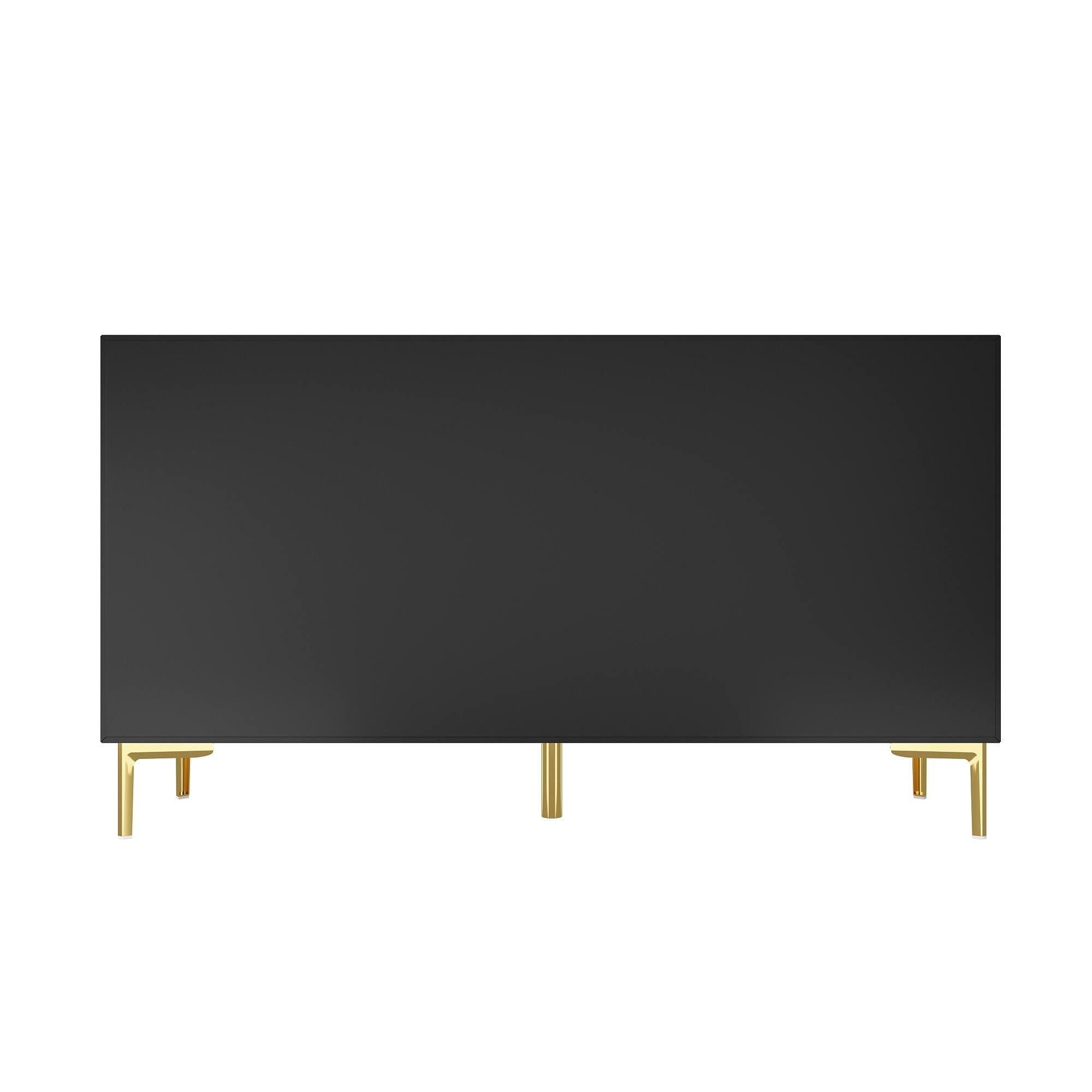 Back. FUFU & GAGA - FUFU&GAGA Multifunctional Storage 6-Drawers Dresser Wide Chest Elevate Your Home Organization - Black.