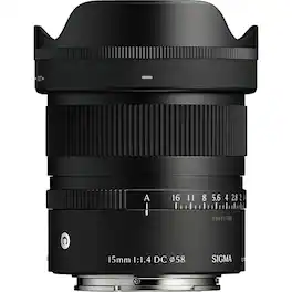 Sigma - 15mm f/1.4 DC Contemporary Lens for Sony E | 406965 | 15mm Lens for Sony E - Black