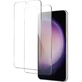 SaharaCase - ZeroDamage Ultra Strong+ Tempered Glass Screen Protector for Samsung Galaxy S23 (2-Pack) - Clear