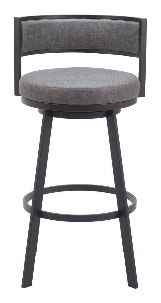 Front. Hivvago - Gimsby Swivel Barstool Gray - Gray.