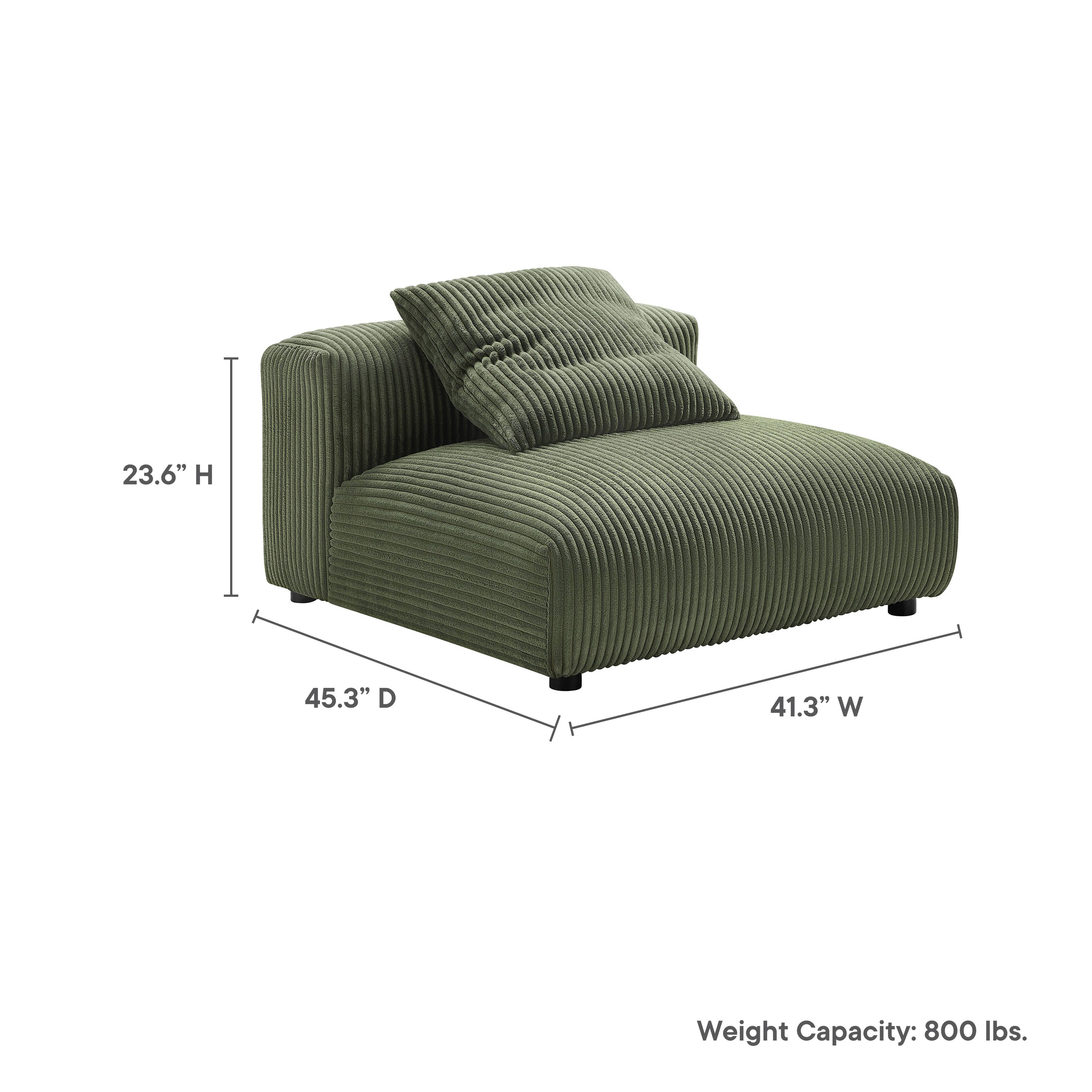 23.6" H 45.3" D 41.3" W  
Weight Capacity: 800 lbs.