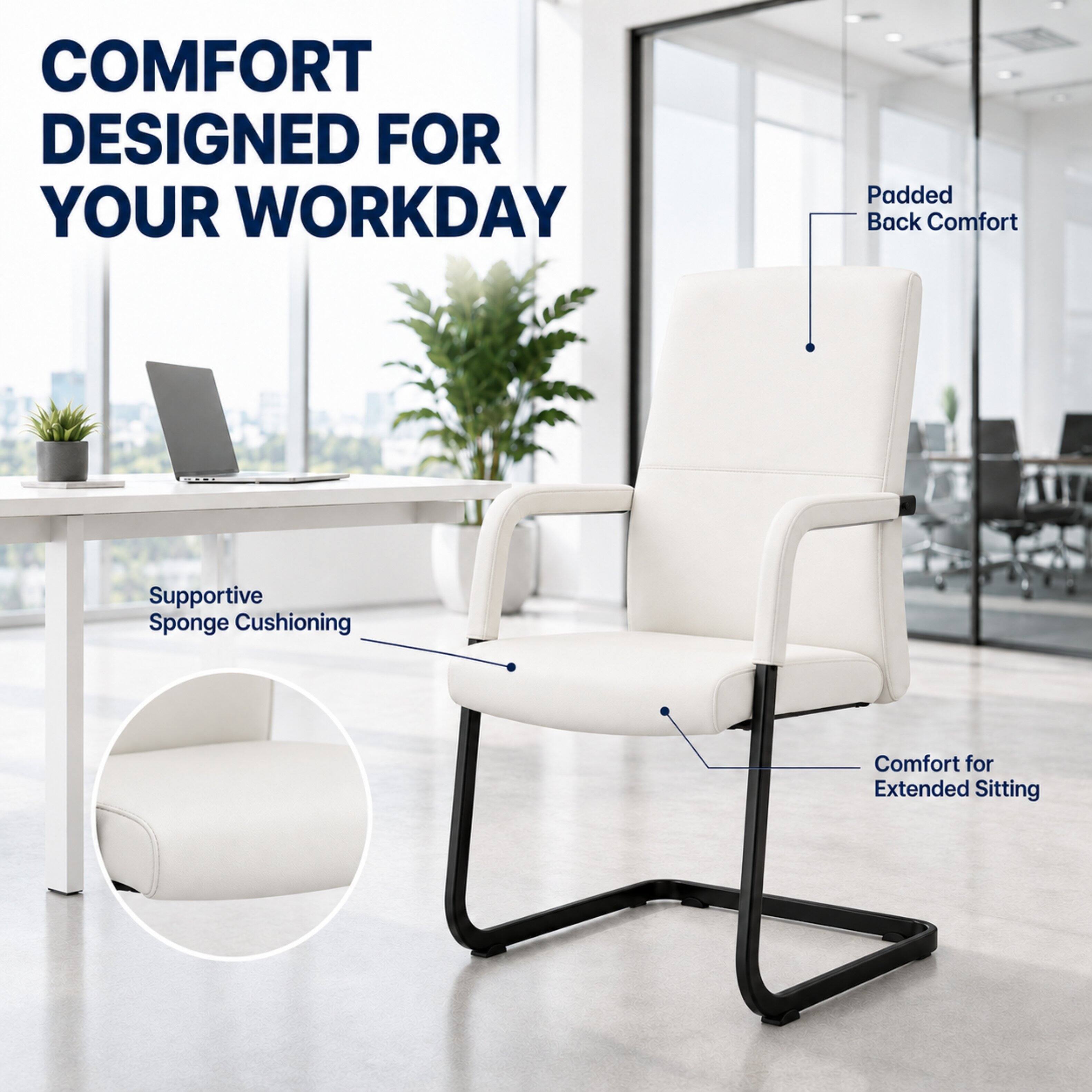 COMFORT DESIGNED FOR YOUR WORKDAY

- Padded Back Comfort
- Supportive Sponge Cushioning
- Comfort for Extended Sitting