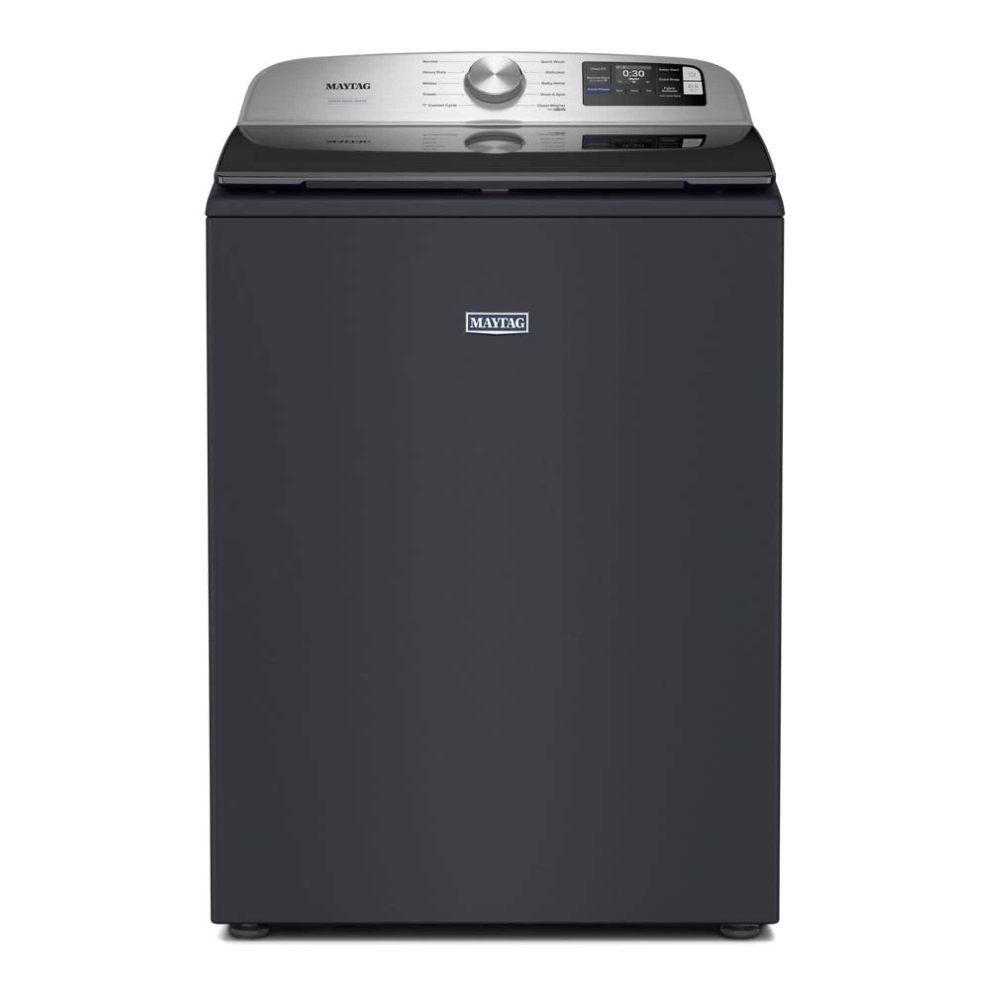 Maytag - 5.2 Cu. Ft. Smart Top Load Washer with Extra Power - Midnight Steel