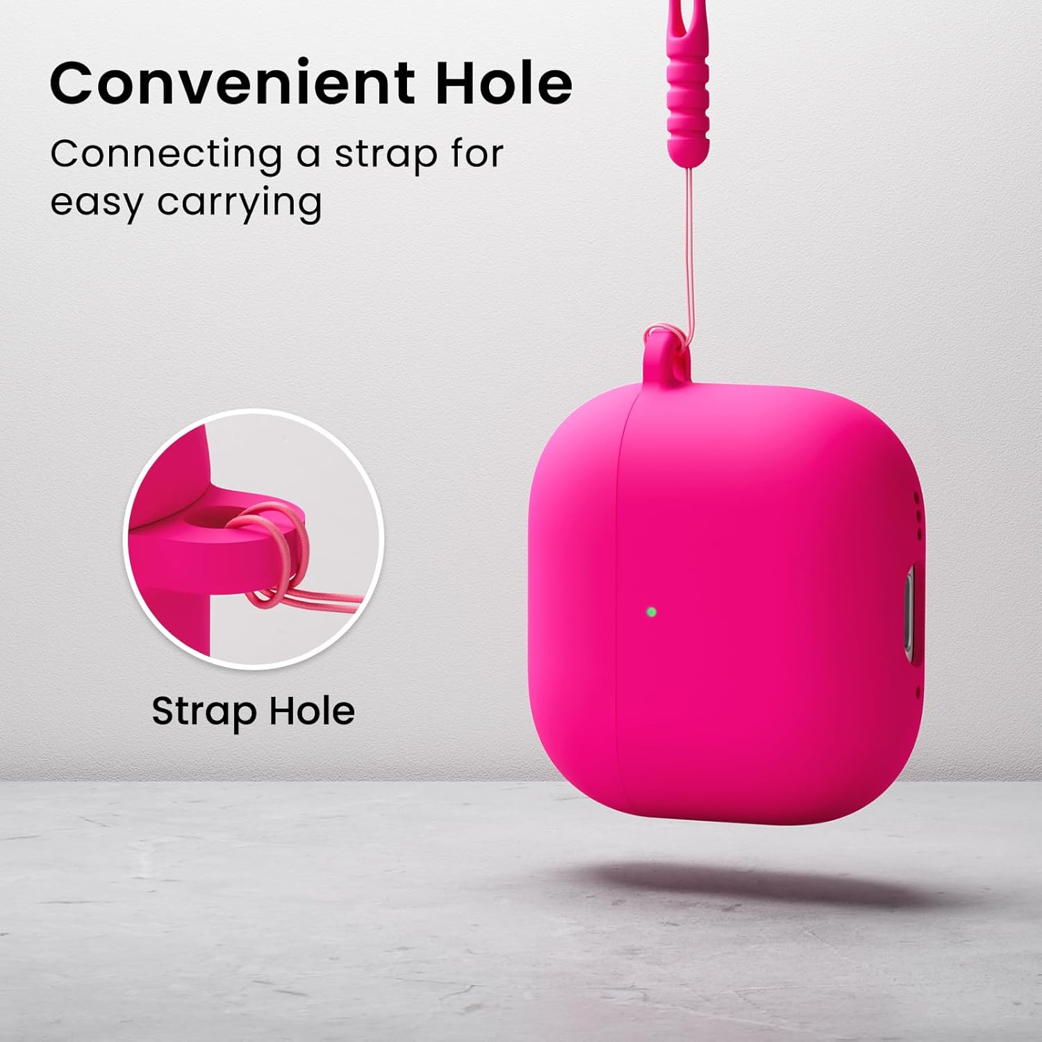 Convenient Hole: Connecting a strap for easy carrying

Strap Hole