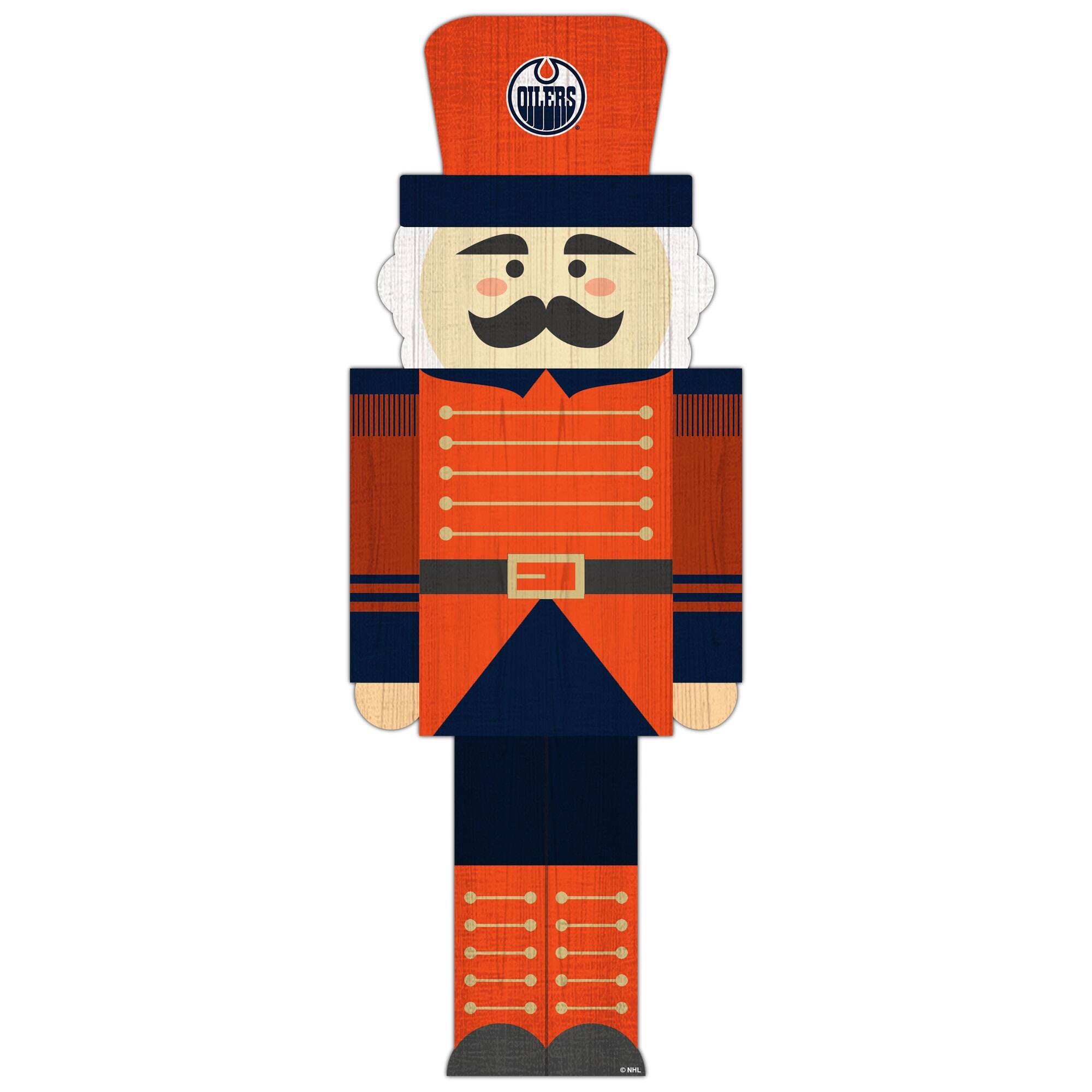 Edmonton Oilers 31'' Nutcracker Leaner