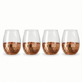 American Atelier - Daphne Set of 4 Stemless Glasses 20OZ - Copper