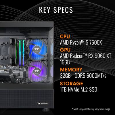 Thermaltake LCGS View 7696X 170 Gaming Desktop AMD Ryzen 5 7600X Thermaltake LCGS View 7696X 170 Gaming Desktop AMD Ryzen 5 7600X