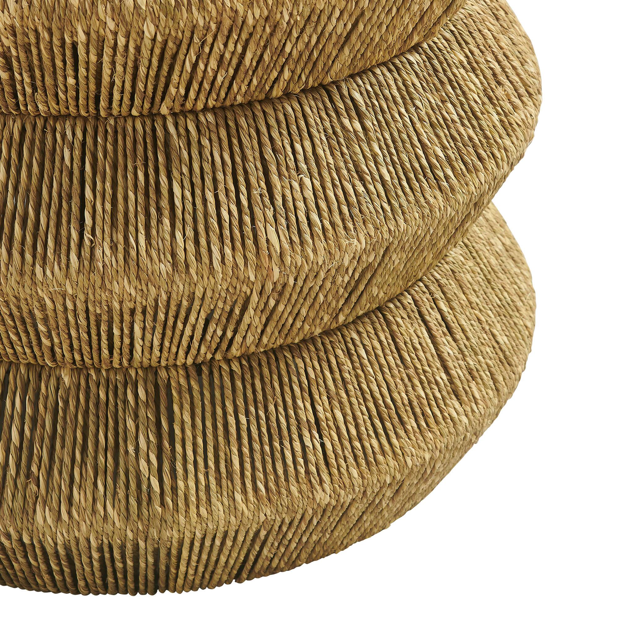 Alt View 4. Modway - Maris Seagrass and Wood End Table by Modway - Walnut Natural.