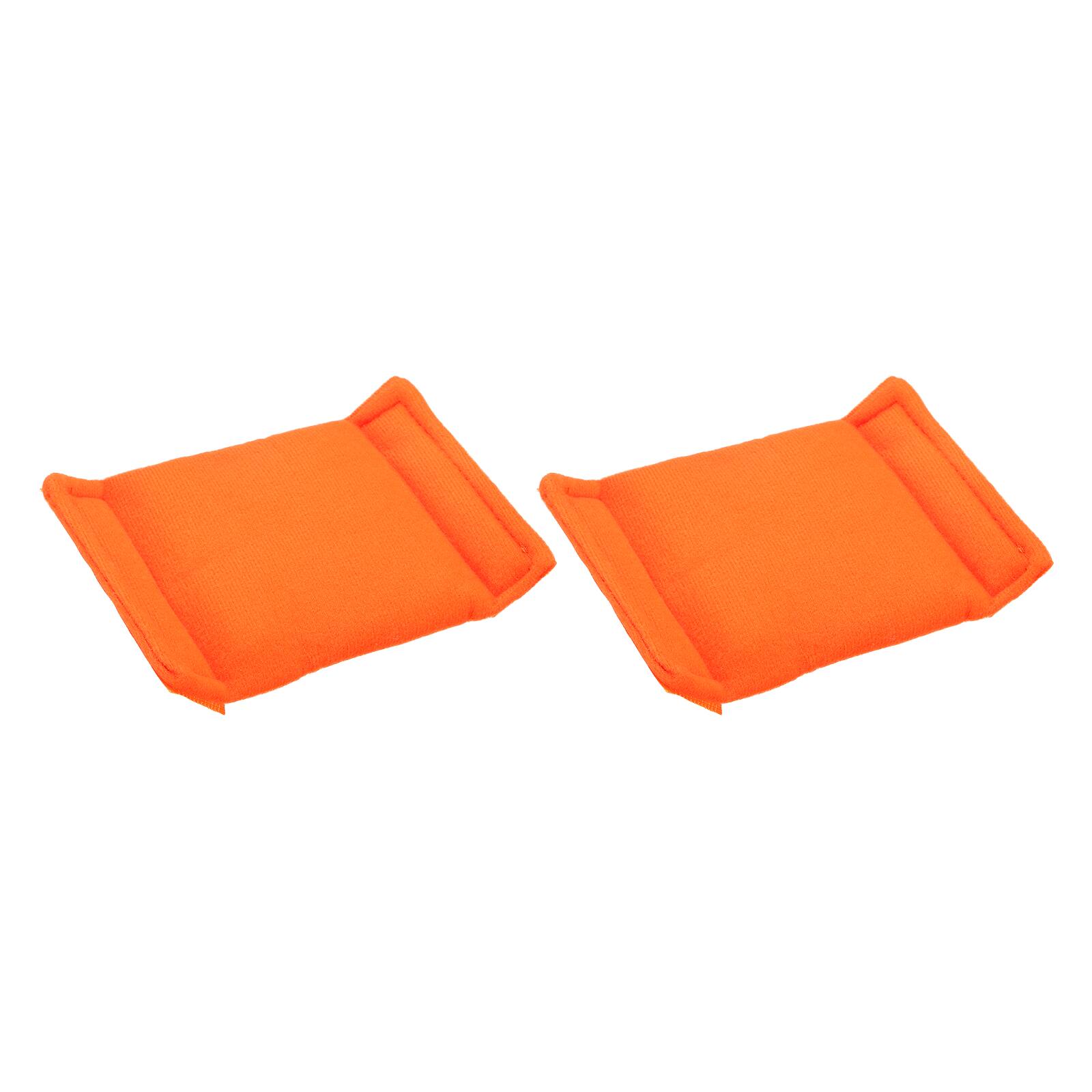Front. Unique Bargains - 2pcs Camera Bag Divider, 3.15x4.92x0.59in, Shockproof Padding Insert for Lens Case, Travel Photography - Orange.
