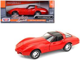 1979 Chevrolet Corvette 1/24 Diecast Model Car by Motormax - Red