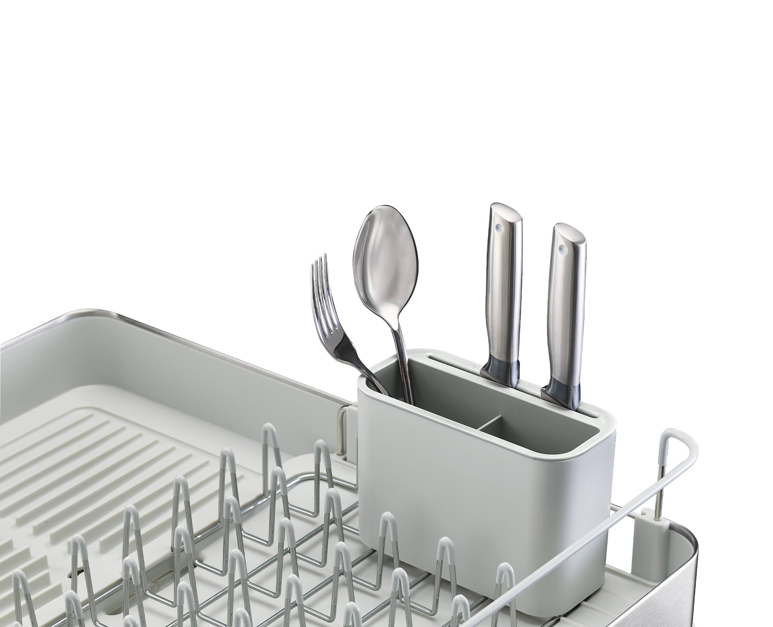 Alt View 2. Joseph Joseph - Extend Steel Expandable Dish Rack - Stone.