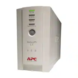 APC - 6-Outlet RJ11/Telco 350VA/210W Back-UPS CS Tower, 1020J, AVR, BK350 - Beige