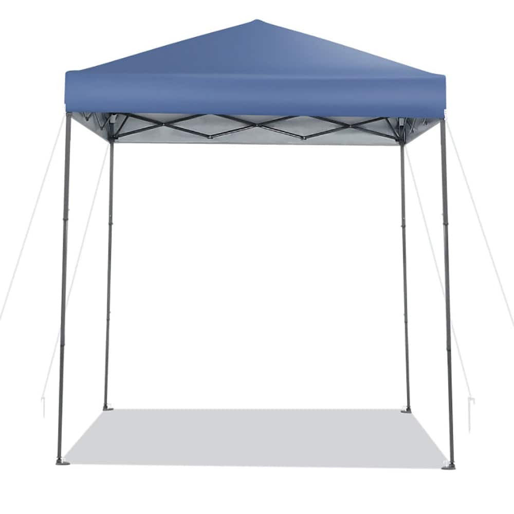 Kadyn - 6.6 x 6.6 Feet Outdoor Pop-up Canopy Tent with UPF 50+ Sun Protection-Blue, Outdoor Gazebo Party Tent Canopy Tent