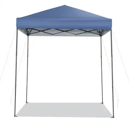 Front. Kadyn - 6.6 x 6.6 Feet Outdoor Pop-up Canopy Tent with UPF 50+ Sun Protection-Blue, Outdoor Gazebo Party Tent Canopy Tent.
