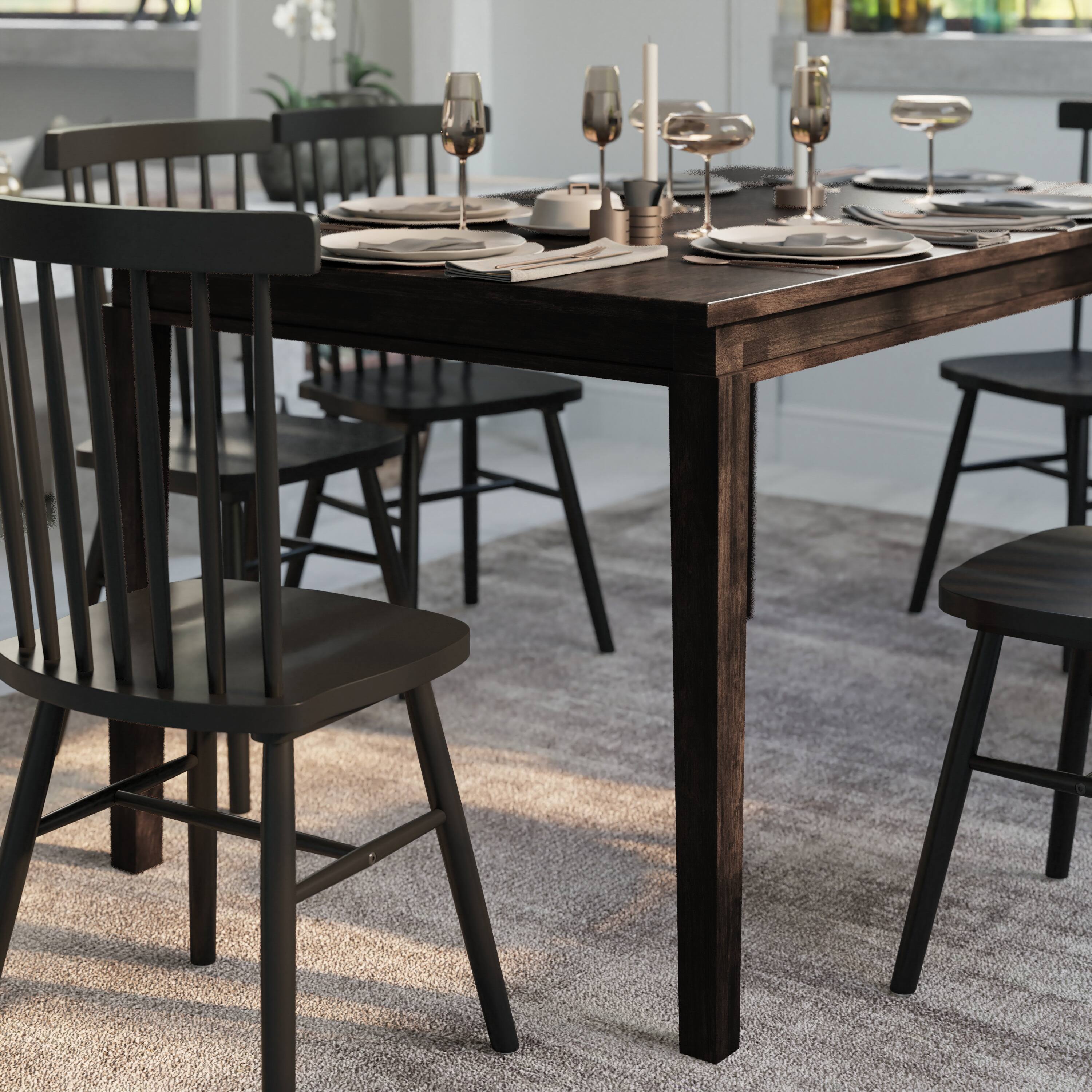 Alt View 3. Emma + Oliver - Cullen Wooden Dining Table - Wenge Matte.