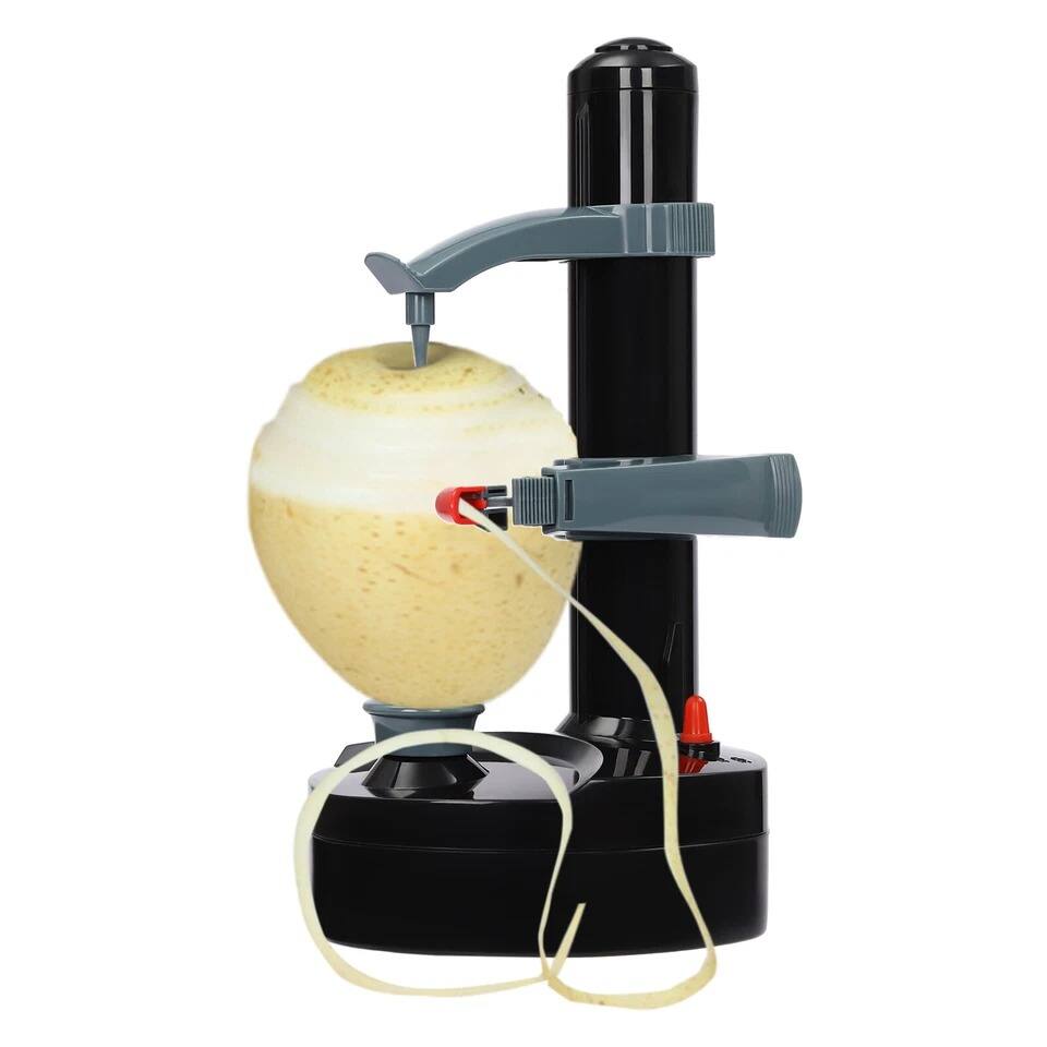 Alt View 2. Home Collection - Commercial Electric Fruit and Vegetable Peeler, Automatic Potato Apple Pear Skin Peeling Machine - Black, Blue.