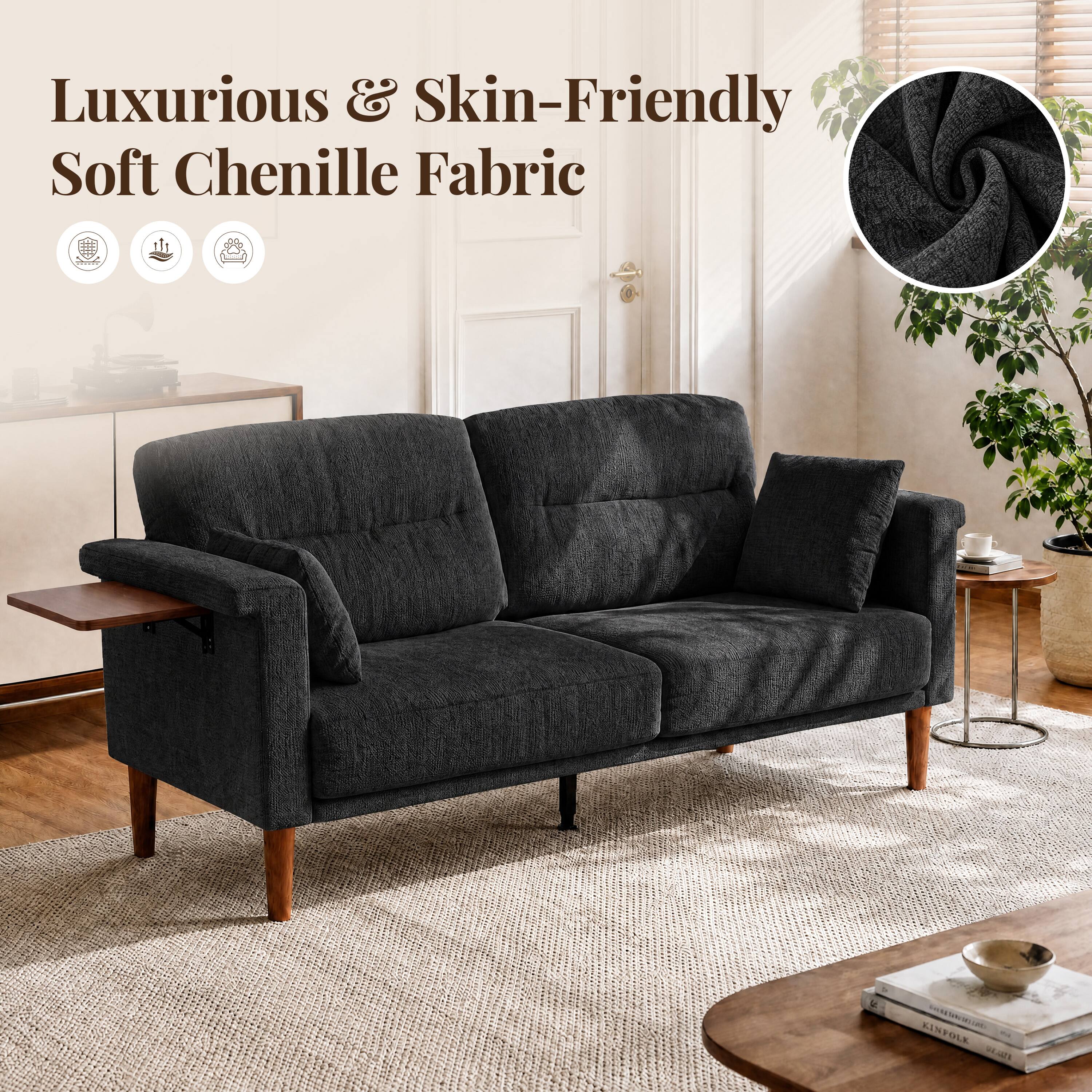 Luxurious & Skin-Friendly Soft Chenille Fabric