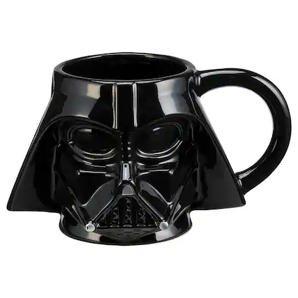 Front. Star Wars - Star Wars Darth Vader 20oz Molded Ceramic Mug - Black.