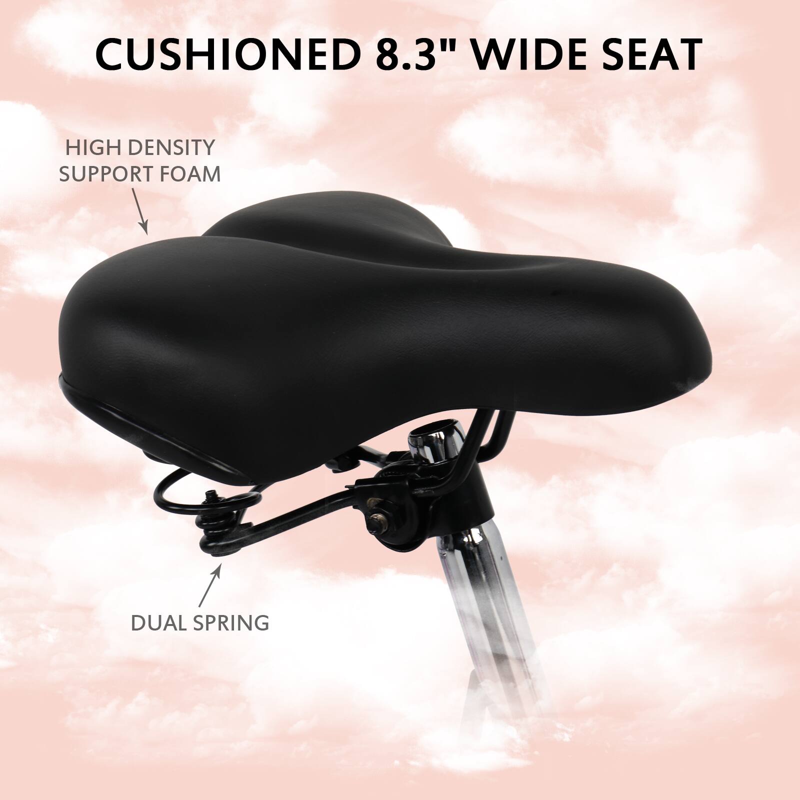 Alt View 5. Winado - 26'' Adults Commuter City Bike 7 Speed Cruiser Bicycle with Basket - PINK.