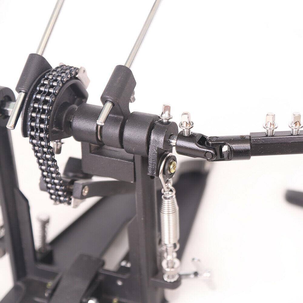 Alt View 2. Winado - Double Bass Drum Pedals, Double Chain Drum Step Chainstays on Hammer for Drum Set and Electronic Drums, Silver.