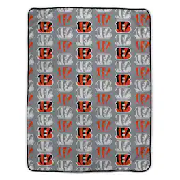 Pegasus - Cincinnati Bengals 66" x 95" Oversized Logo Roll Ultra Cozy Blanket - Multicolor