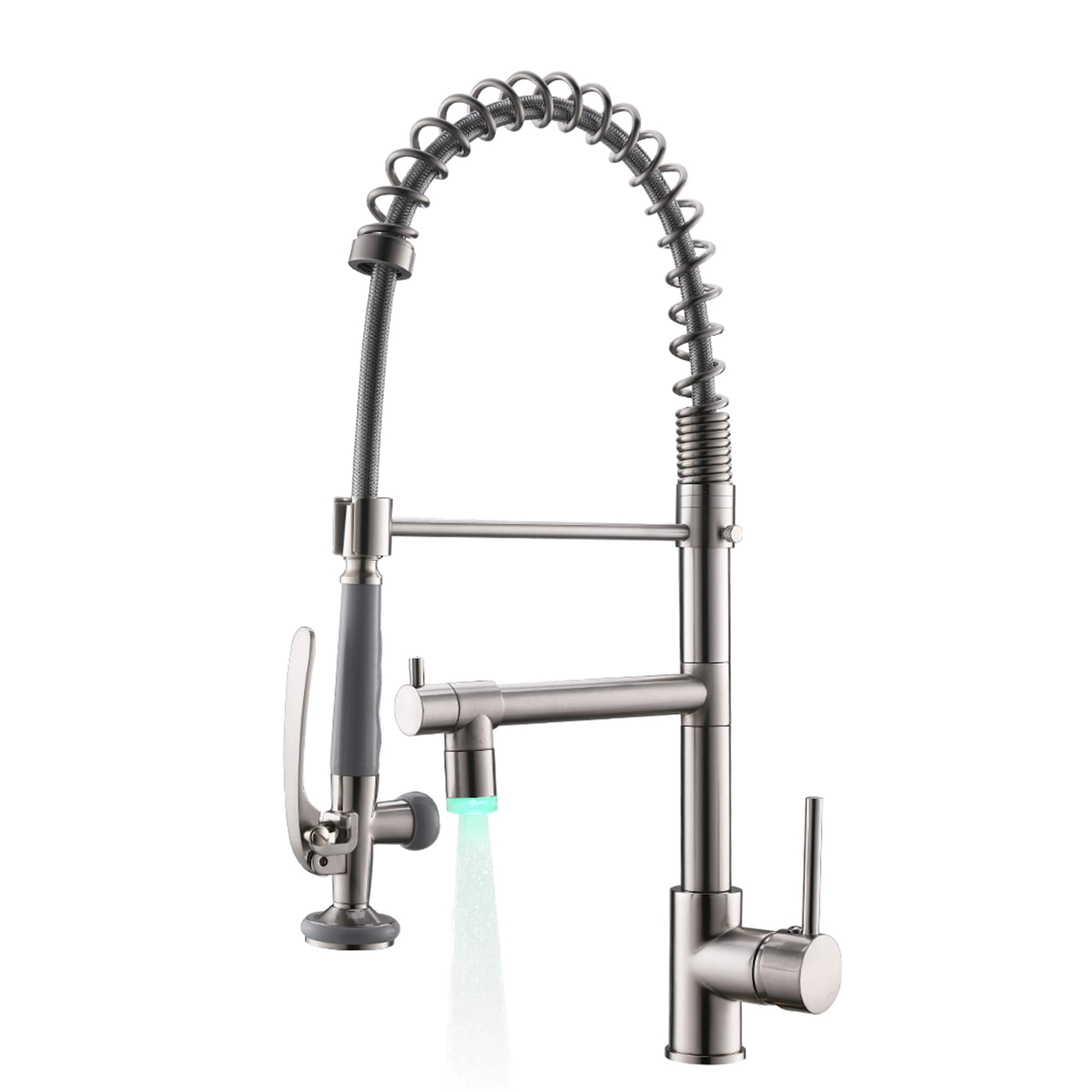 Commercial Kitchen Faucet Pull Down Sprayer ,Single Handle Kitchen Sink Faucet