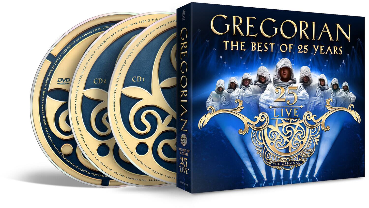 Gregorian - 25 Live: The Best Of 25 Years - CD/DVD   - COMPACT DISCS